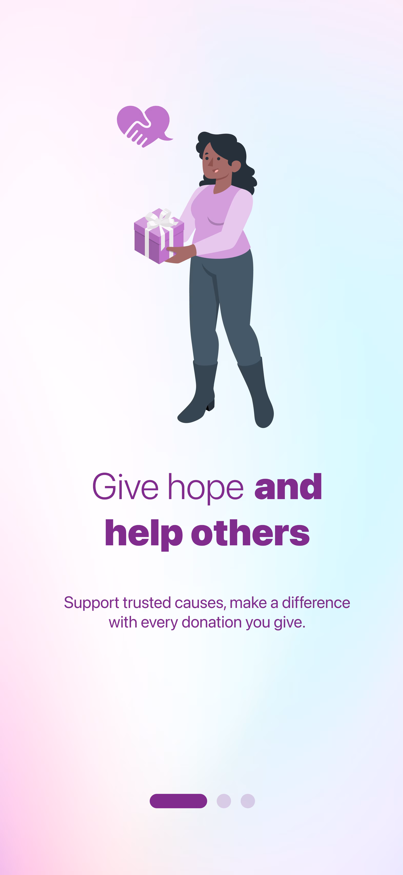 Daily Angel get started screen